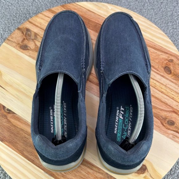 Men\'s Skechers Creston Moseco Slip On Navy Blue Shoes Sz 11.5 main image 12